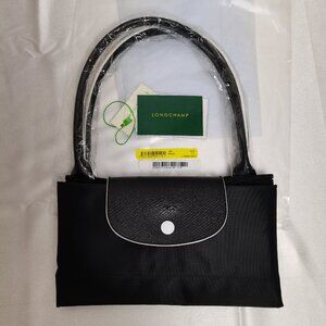 Longchamp Le Pliage Black Nylon Tote Travel Bag Shoulder Bag